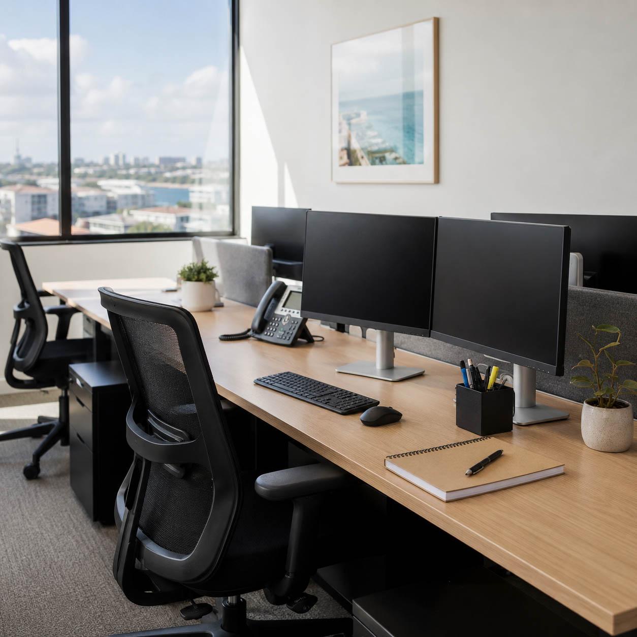 Clean desks and workstations